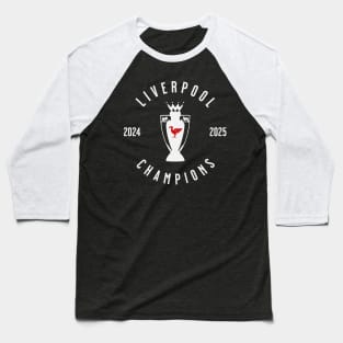 Liverpool Champions 25 white 3 Baseball T-Shirt